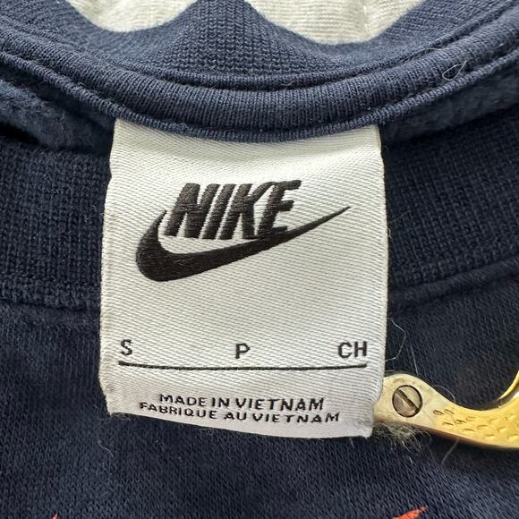 Syracuse Orangemen Shirt Womens Small Blue Varsity Fleece Crew Nike Swoosh Logo - Picture 7 of 11